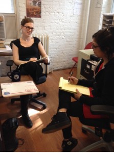 elana and pooja on drop in day 4-3-14