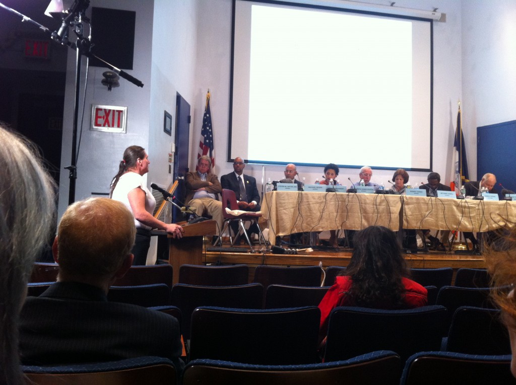SRLP's member, Xena, spoke about her experience in confinement during a Board of Corrections hearing during last fall.