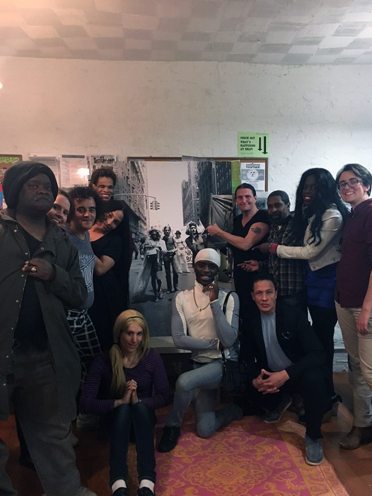 Group photo of SRLP's Movement Building Team strategizing on direct action on HALT Solitary Confinement Day.